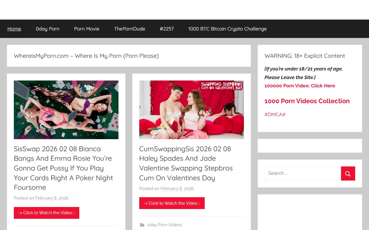 Screenshot of Whereismyporn